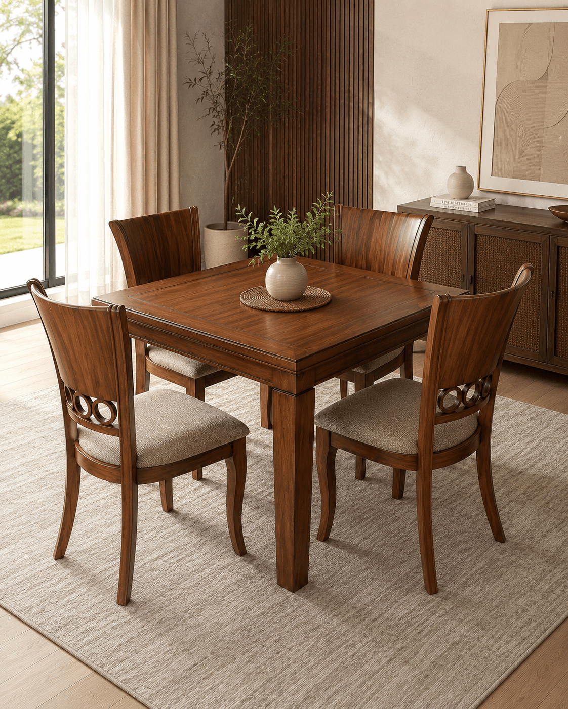Comedor de 4 Puestos en Madera