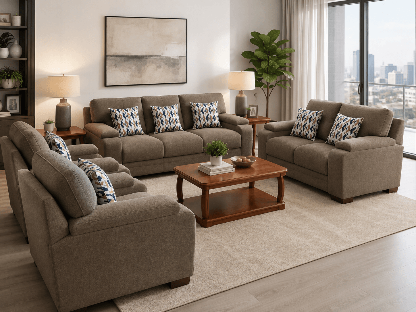 Sala Confort Taupe 3-2-1-1