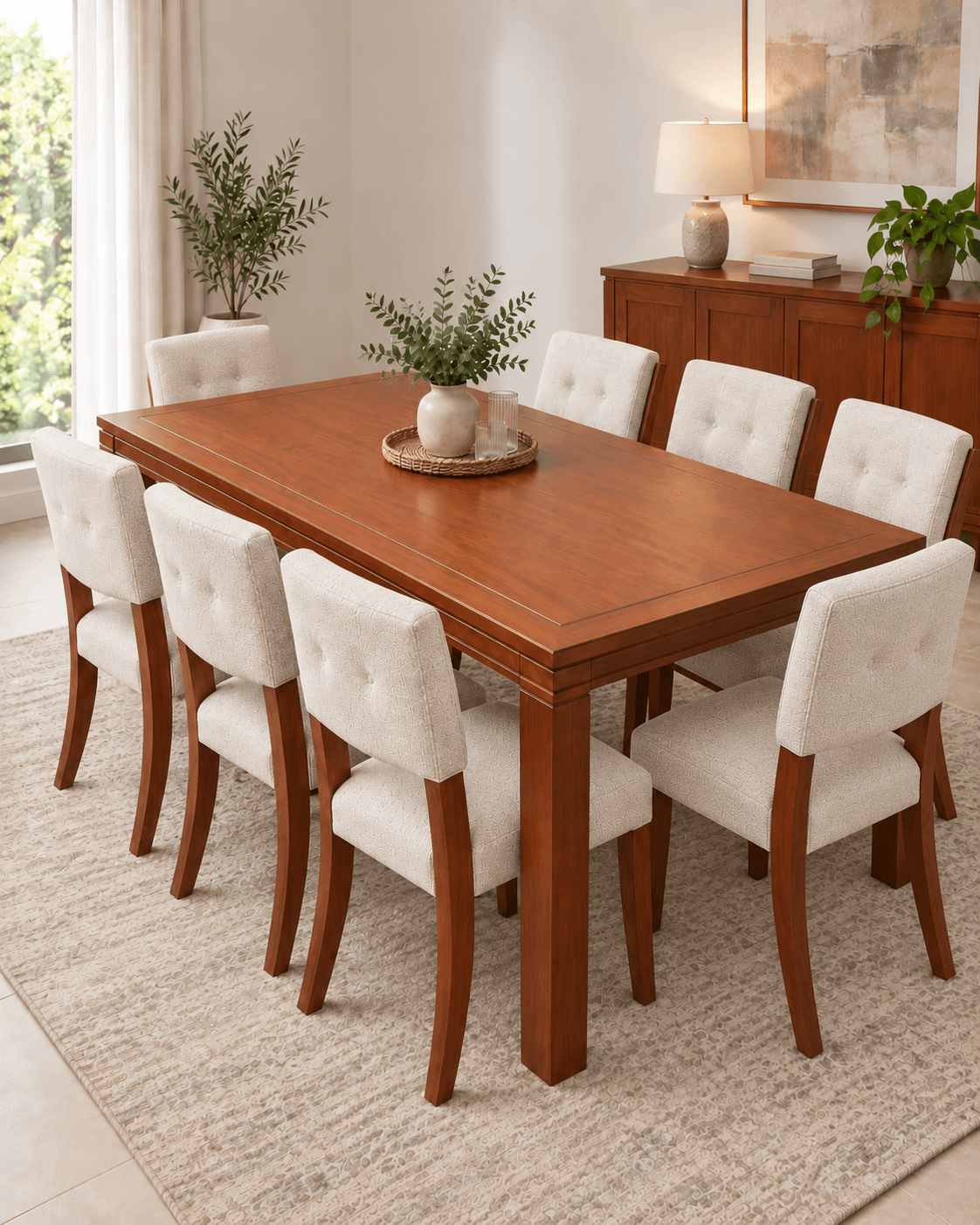 Comedor Moderno de 8 Puestos en Madera